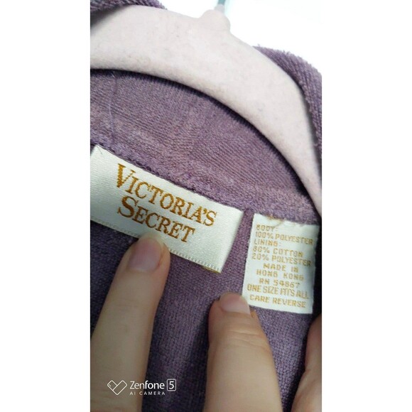 Vintage 80s Victoria's Secret Night Robe M/L Made in Hong Kong - Picture 3 of 11